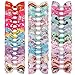 XIMA Unicorn Hair Bows Clips For Girls Children Women Grosgrain Ribbon Bows With Alligator Clips for Hair Accessories (44pcs with clip)