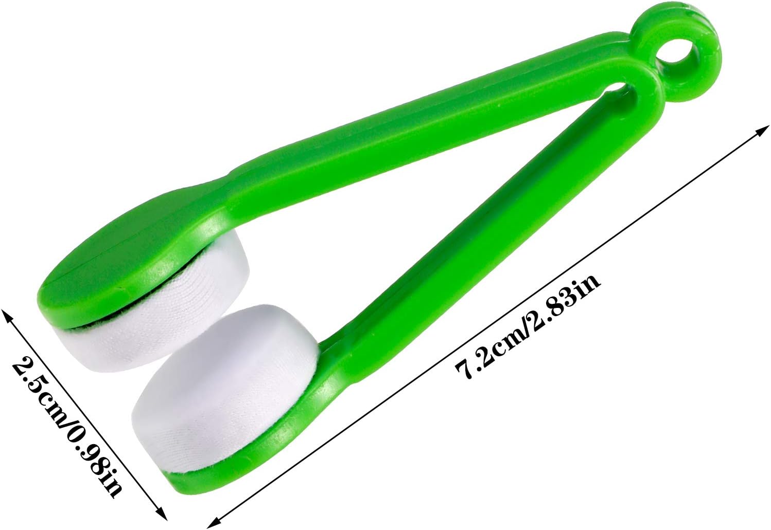 FRIUSATE 12 Pcs Glasses Cleaner,Glasses Cleaning Clips Eyeglass Lens Cleaner Microfiber Spectacles Soft Brush - Image 3