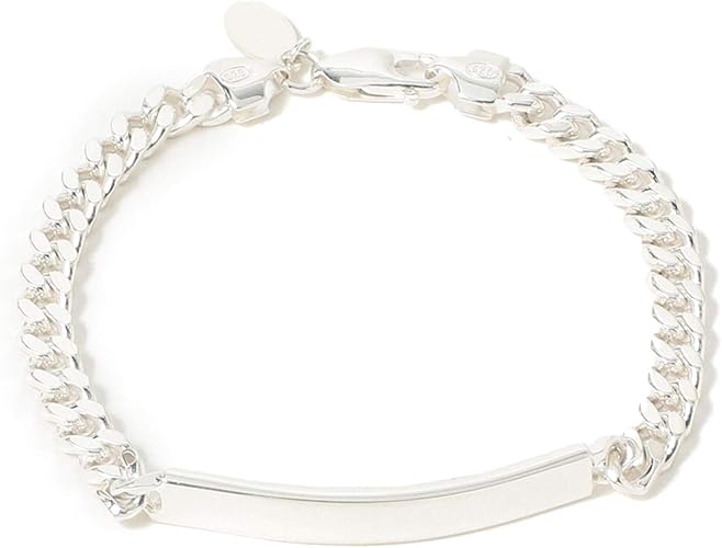 Amazon Co Jp ビームスライツ アクセサリー プレートチェーン ブレスレット メンズ シルバー ジュエリー