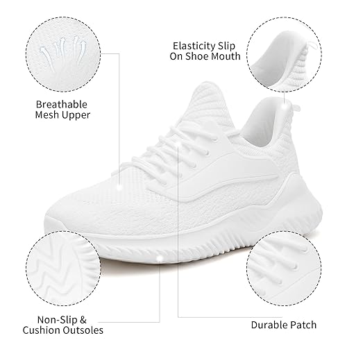 Women's Walking & Running Shoes - Lightweight Mesh Sneakers For Work, Gym & Casual Wear