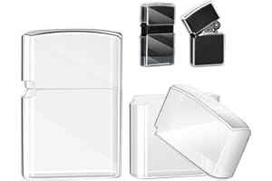 YUSUD 2PCS Lighter Case, Durable TPU Lighter Pouch Shockproof Protective Holder, Classic Lighters Shell Only Waterproof Accessories, Stylish Transparent Lighters Cover - Compatible with Regular Size