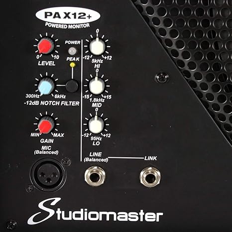 studiomaster pax12  active monitor speaker