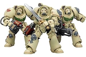 JOYTOY Action Figures Warhammer 40K Terminator Squad 1/18 Movable Model Collectible Figurine Ages 15+ (Dark Angels Deathwing Terminator Squad - Set of 3)