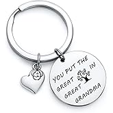 RSZOTW Great Grandma Gift Mothers Day Gift Great Grammy Gift Great Grandmother Keychain