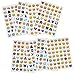 NOBBEE Emoji Sticker 8 Sheets Emoticon Stickers (1cm) Smiley Face Decorative Funny Faces from Facebook iPhone (2 cm Emoji Sticker)
