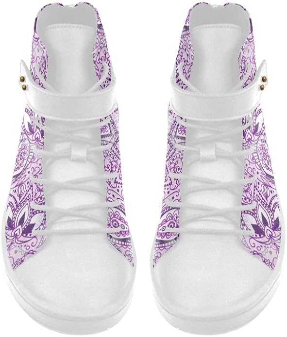 purple high top shoes