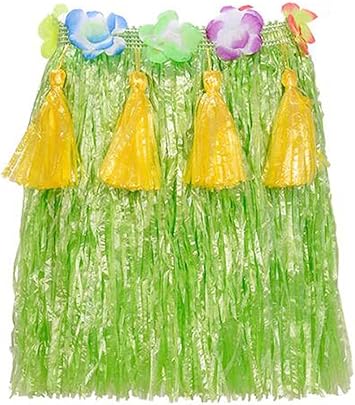 Amazon ドラゴンsonic 40 Cmナチュラルハワイアン草スカート 花フラドレスコスチューム 子供 B5 Dragon Sonic ダンス用品