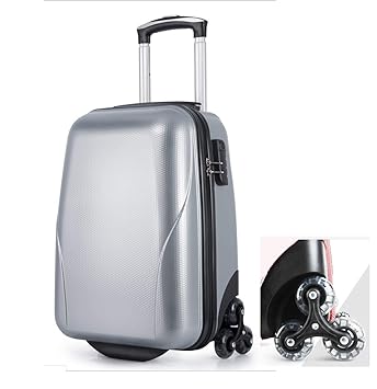 MosQuick? Step Climber 24 Inches Polycarbonate Hard Luggae - Silver Color