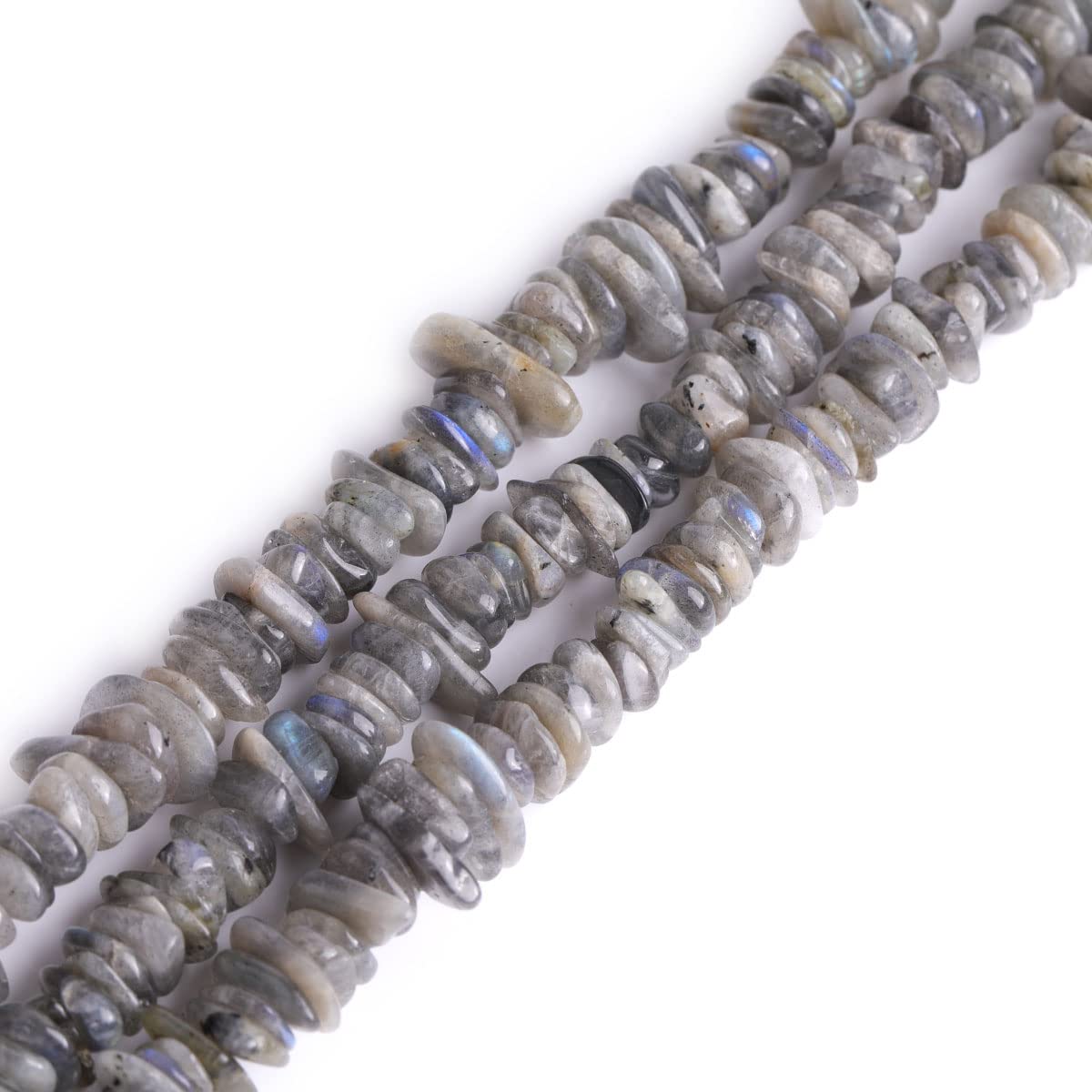 Sweet & Happy Girl's Store 3-5X10-12mm Freeform Potato Shape Gemstone Labradorite Beads Strand 15 Inch Jewellery Making Beads