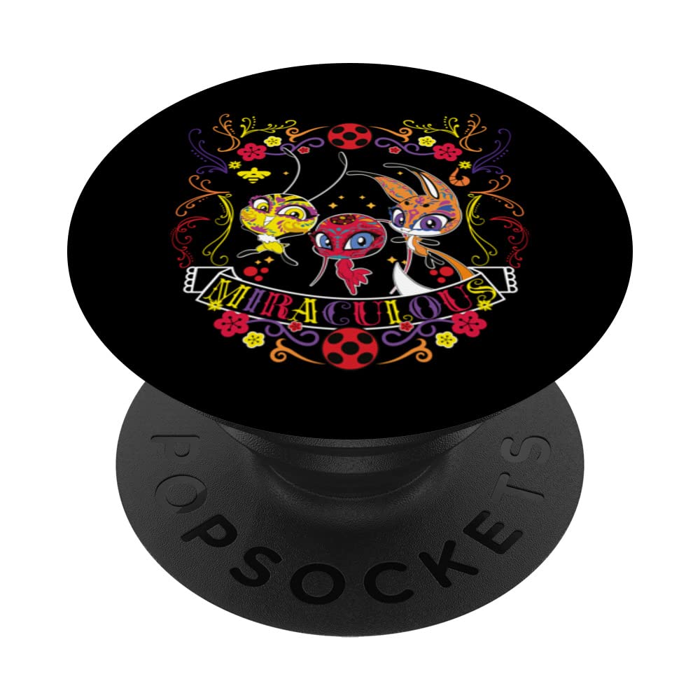 Miraculous Ladybug Dia De Los Muertos Kwamis PopSockets Swappable PopGrip