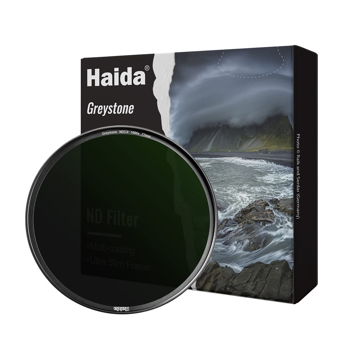 Haida 52mm ND1000 Filter 10 Stops Neutral Density Filter Multi-coating Lens Filter with Golden Outer Ring — image 1