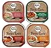 Nutro Small Breed Adult Petite Eats Wet Dog Food - Natural & Grain Free - 4 Flavor Variety Bundle (Pack of 8) - Plus All Natural Chicken Jerky Included (Total 9 Items)