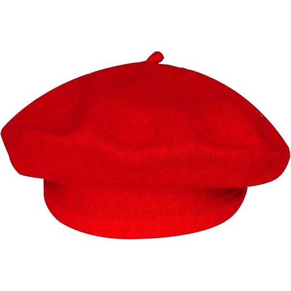 4892 Wool French Beret Hat 4 Pcs Artist Red Barrette Jolbndcv Wool French Beret Hat 4 Pcs Artist Hat Red Barrette  main image 3