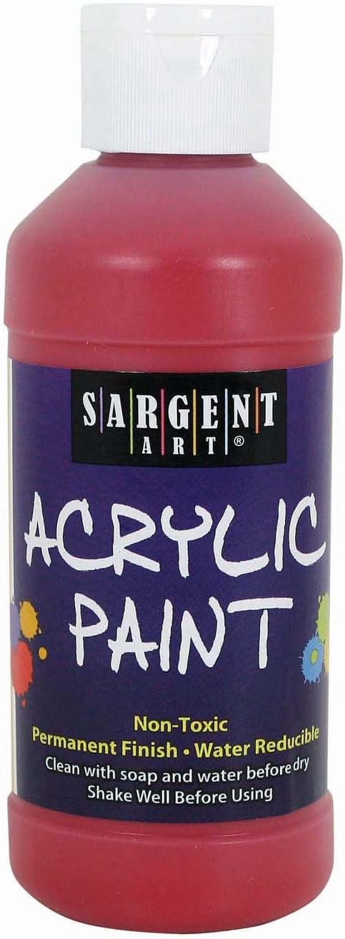 Sargent Art 22-2320 8-Ounce Acrylic Paint, Red