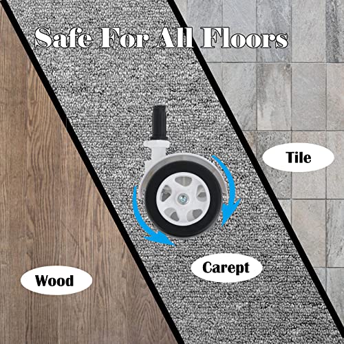 BAYWYI Baby Walker Wheels Replacement, Set of 4, Baby Walker