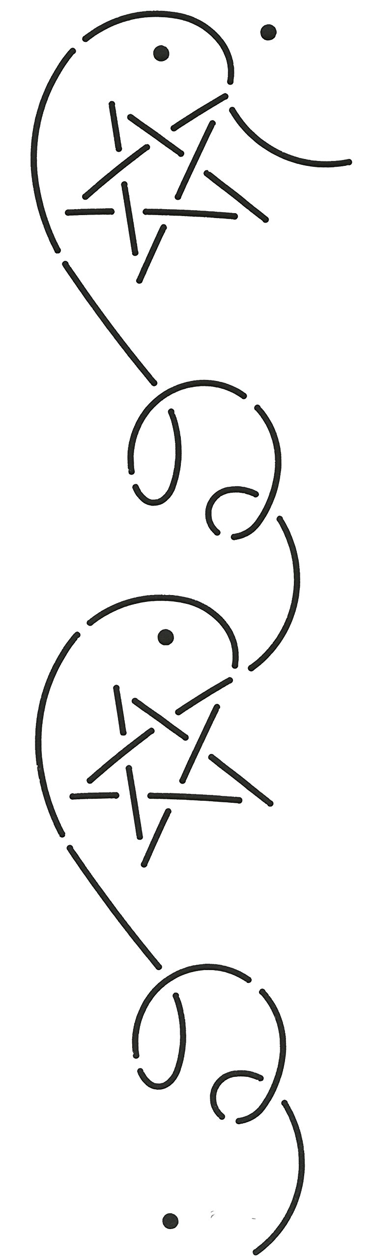 Quilting Creations Millennium Star with Corner Quilt Stencil