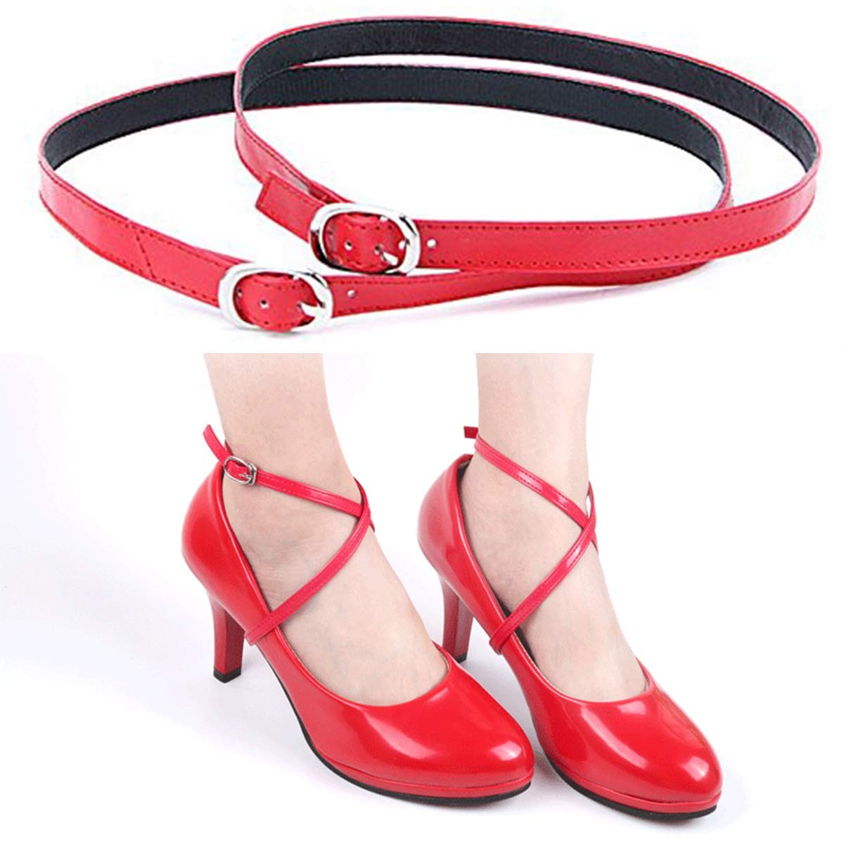 Lady High Heels AntiLoose Shoelace Accessories with Buckle Yuniroom