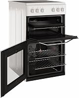 Hotpoint 50cm Double Cavity Electric Cooker White HD5V92KCW view 4
