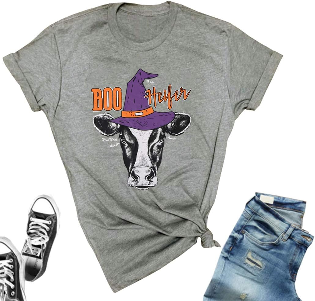 Tribal Cow Shirt Women's Rodeo Show Costume Shirt Cowboy T Shirt Casual Short Sleeve Tops Tee