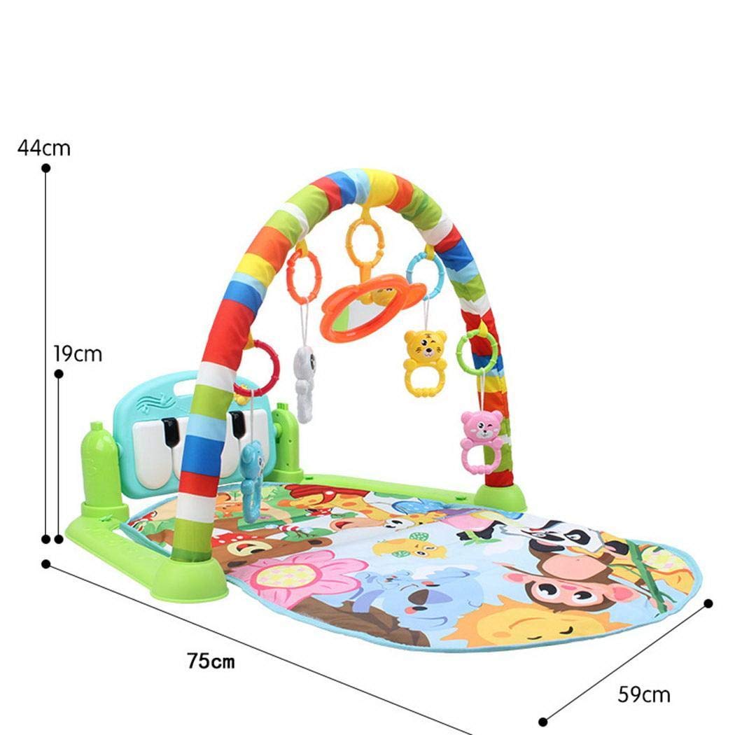 Atmeyol Unisex Baby Musical Fitness Rack Toys Musical Educational Play Mat Games