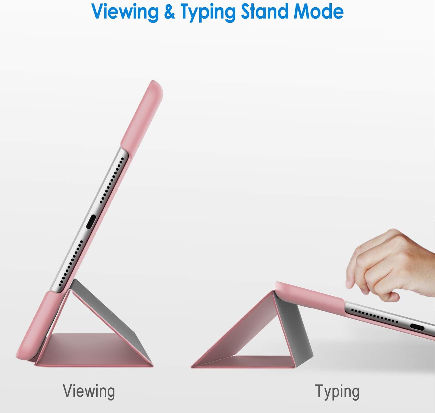JETech Case for iPad 9/8/7 (10.2-Inch, 2021/2020/2019 Model, 9th/8th/7th Generation), Auto Wake/Sleep (Pink) - Image 4