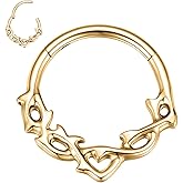 316L Surgical Steel Septum Ring Nose Ring Daith Tragus Helix Rook Conch Piercing Jewelry Unique Cartilage Earring for Women Men