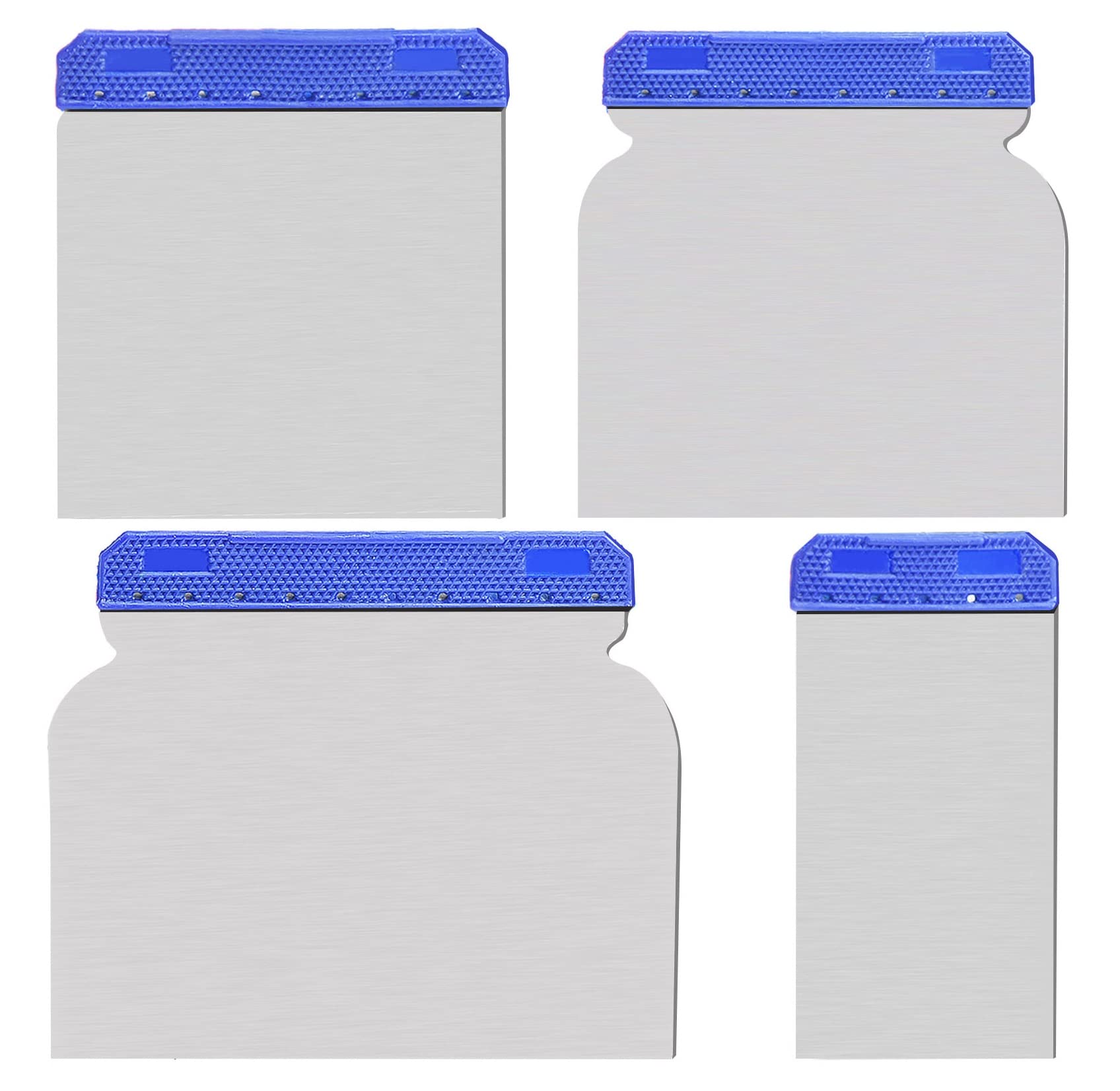 Nutmanel 4pcs Shankless Blade Painting Tools Continental Filling Knives Wallpaper Scraper 50mm+80mm+100mm+120mm
