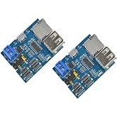 Comimark 2 Pcs Mp3 Lossless Decoders Decoding Power Amplifier Mp3 Player Audio Module Mp3 Decoder Board Support TF Card USB