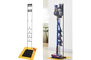 IZSOHHOME Vacuum Stand for Dyson,Vacuum Accessories Stable Metal Storage Bracket Holder for Dyson Handheld V15 V11 V10 V8 V7 V6 Cordless,DC30 DC31 DC34 DC35 DC58 DC59 DC62 DC74(Black) …