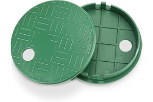 Yncotte 2Pcs Sprinkler Valve Cover, Valve Box Cover Lid for Outside Sprinkler Irrigation System Garden Lawn Yard Sprinkler Compatible with ID 5.32" OD 5.91" Sprinkler Valve Box