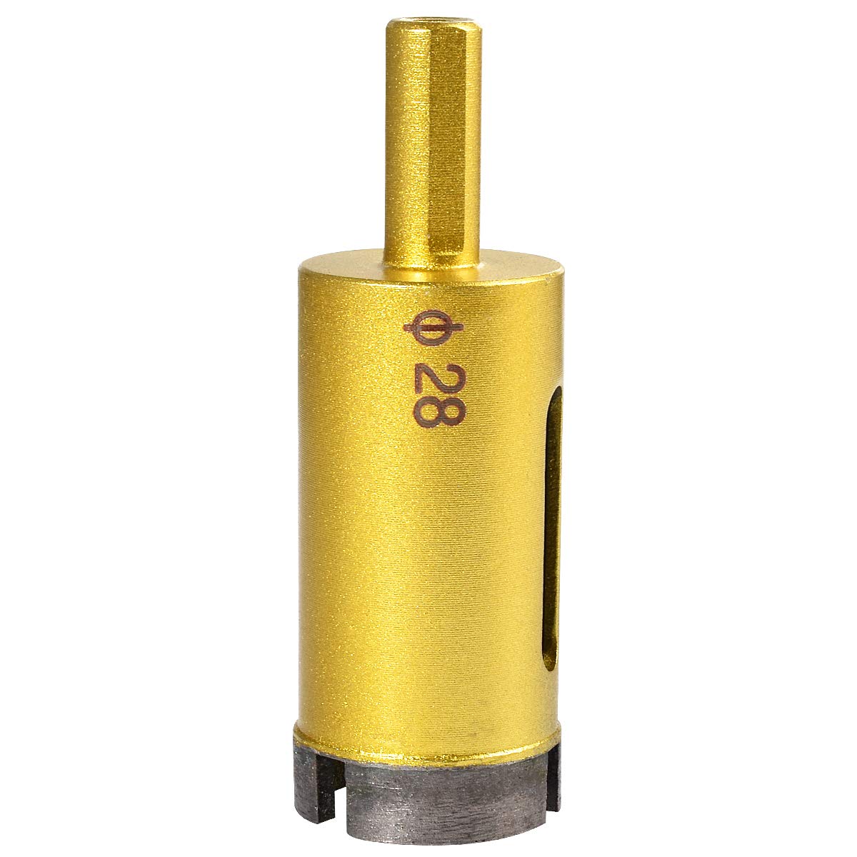 KATUR 28mm Dia Diamond Hole Saw Diamond Core Drill Bit, Masonry Hole Saw Porcelain Tile Hole Cutter for Marble, Glass, Slate, Ceramic, Granite, Quartz Gemstone