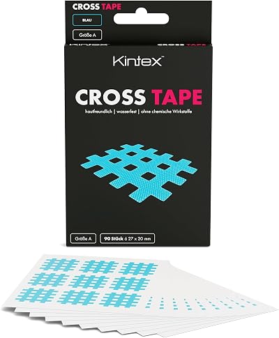 Kintex Cross Tape - 3 Sizes, 3 Colours, Kinesiology & Acupuncture Plaster