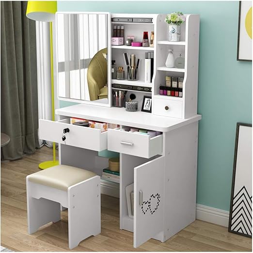 ACD Tocador y tocador con Espejo Tocador Escritorio de Maquillaje con