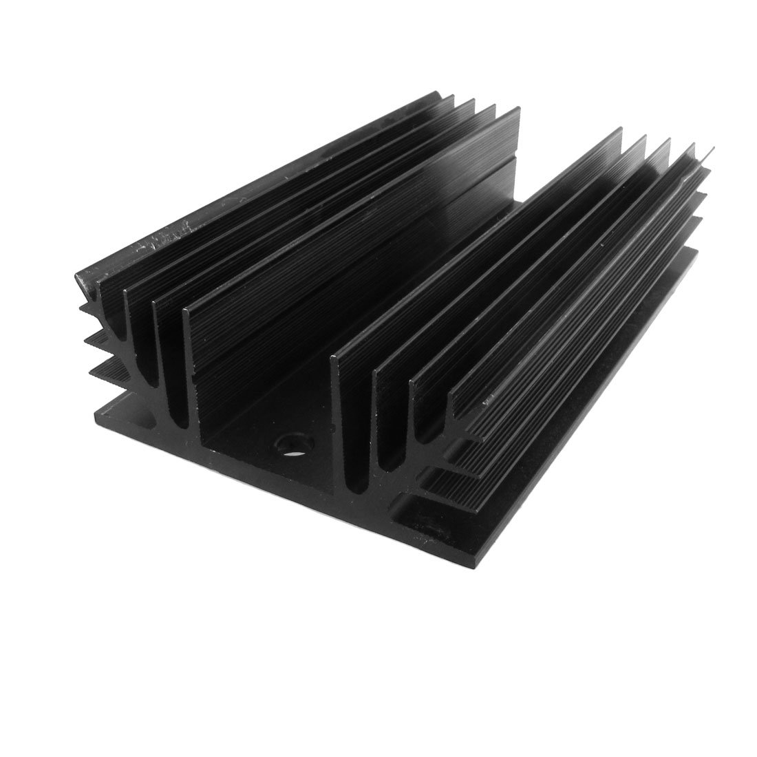 sourcingmap Black Aluminum Heat Sink Heatsink for Three Phase Solid State Relay SSR 10A-100A