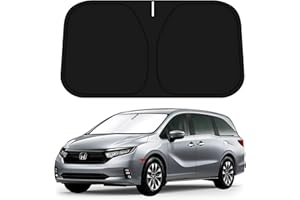D-Lumina Windshield Sun Shade for 2018-2025 Honda Odyssey LX EX EX-L Touring Elite Minivan Accessories, Front Window Sunshade Sun Visor Protector Block UV Rays Heat, Foldable 2 Layers 210T Material