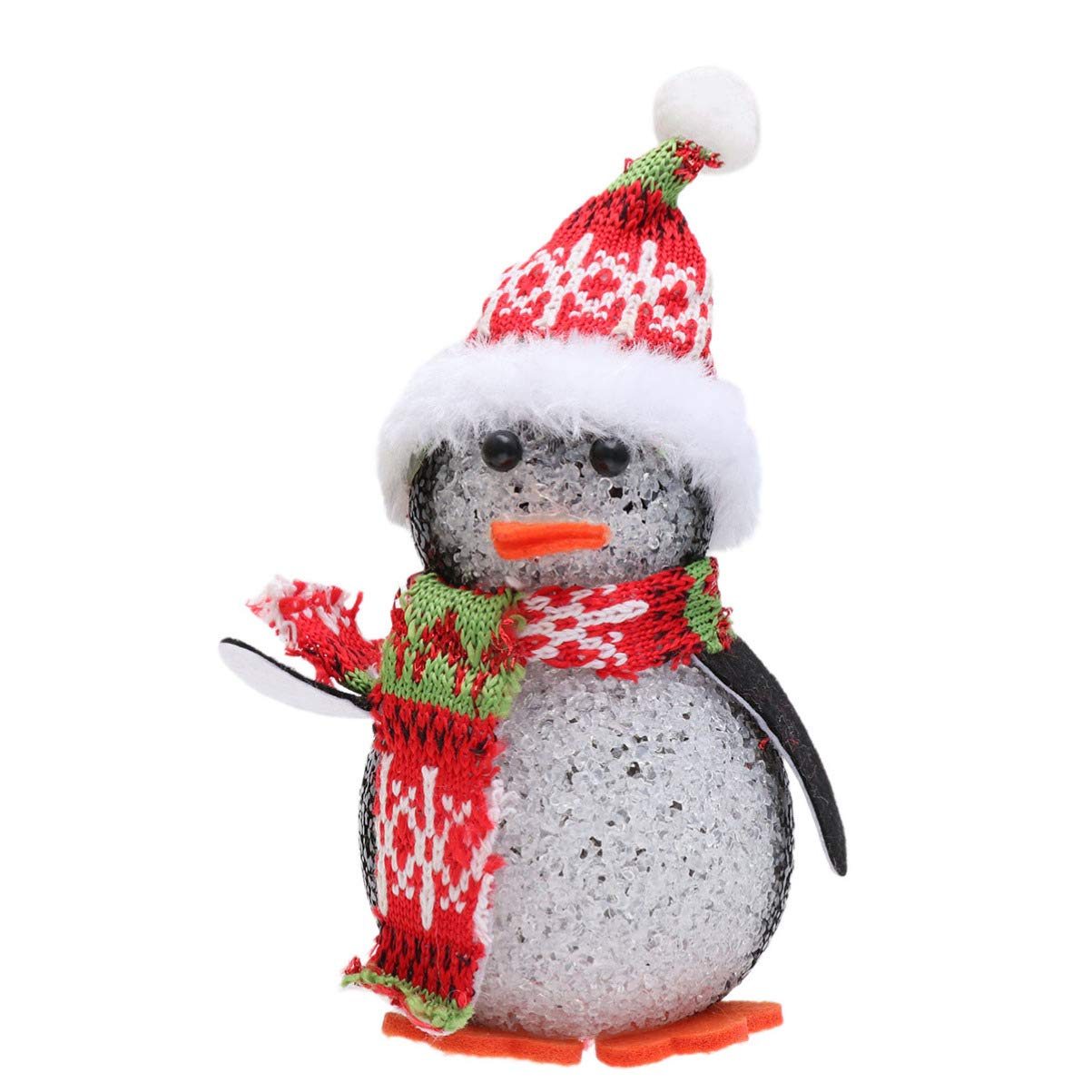 Uonlytech LED Christmas Lights Penguin Lights Color Changing Christmas Night Light Penguin Ornament Light Up Xmas Decoration for Kids (Assorted Style)