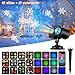 Fitfirst Christmas Decoration Projector Lights, 2 in 1 Ripple Ocean Light with 12 Slides Patterns, Waterproof Outdoor/Indoor Landscape Decoration Light