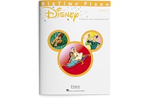BigTime Piano: Disney - Level 4 | Intermediate Disney Piano Sheet Music Songbook for Solo Players | 12 Iconic Film Arrangements | Faber Piano Adventures Book with Classic and Contemporary Favourites