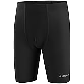 Runhit Boys' Swim Jammers Youth Competitive Swimsuit UPF 50+ Quick Dry Athletic Compression Swimming Shorts