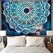 Mandala Floral Tapestry Bohemian Tapestry Fantasy Hippie Tapestry Galaxy Tapestry Mysterious Flower Tapestry Psychedelic Tapestry for Room