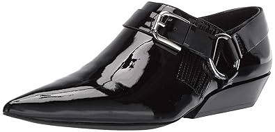 calvin klein black patent shoes