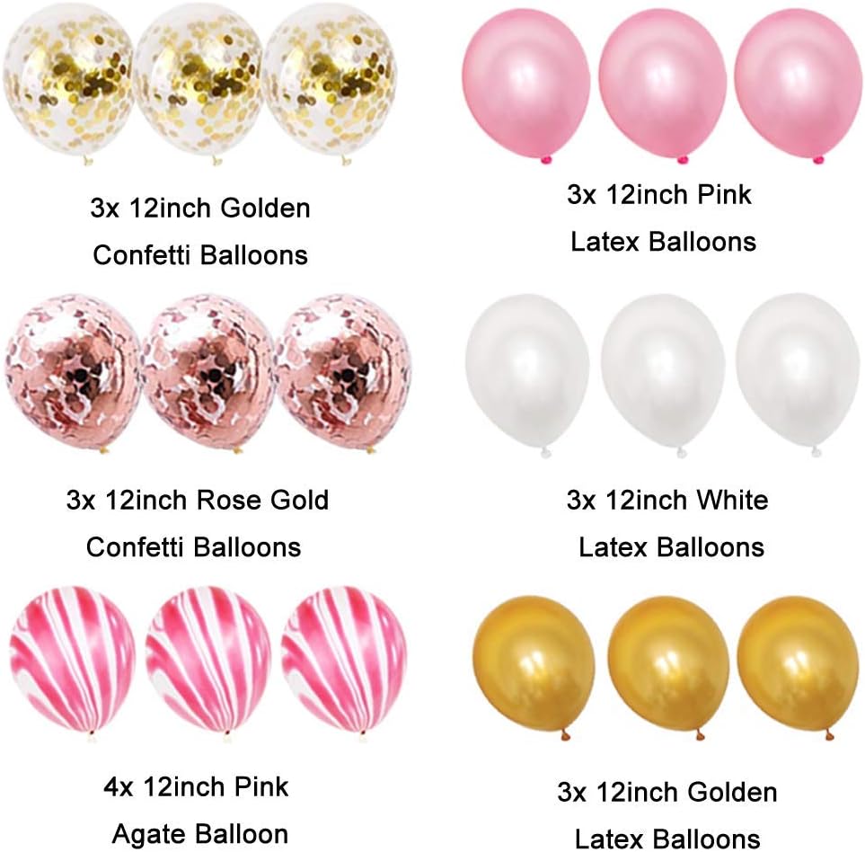 1st BIRTHDAY DECORATIONS for Girl Pink Theme Kit Set- Baby Girl 1st ...