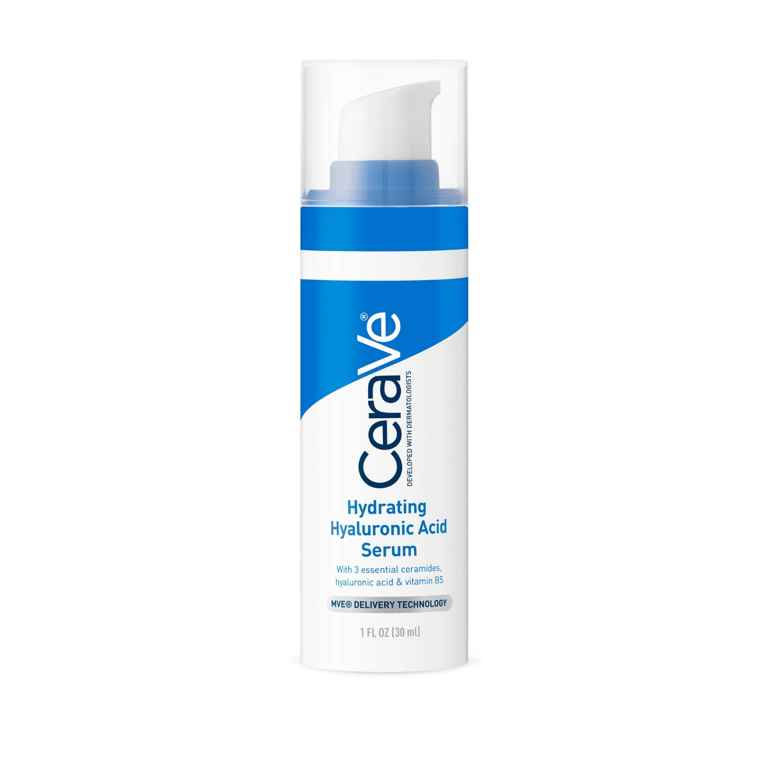 CeraVe Hyaluronic Acid Face Serum | 1 oz | Hydrating Serum for Face with Vitamin B5 | For Normal to Dry Skin | Paraben & Fragrance Free: Beauty
