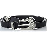 Lucky Brand Women's Western-Inspired Leather Belt | Classic | American Heritage | Casual | Vintage | Cowboy