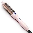 K&K 1.25 Inch Tourmaline Ionic Hot Brush Hair Curler for Loose & Volume Curls, Long Hair Heated Styler, Dual Voltage