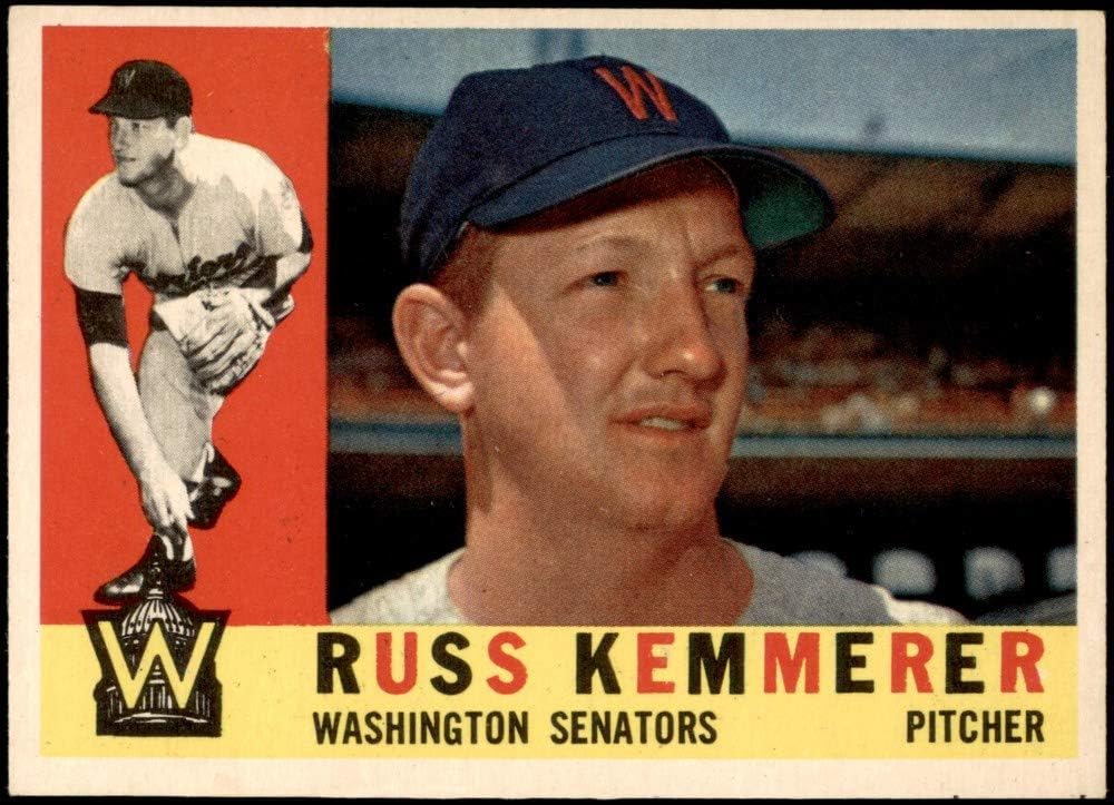 1960 Topps 362 Russ Kemmerer Washington Senators