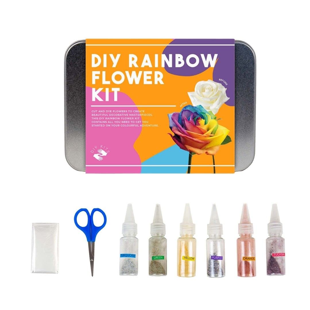 Gift Republic DIY Rainbow Flowers Kit - Create Your Own Fun & Exciting Rainbow Flowers