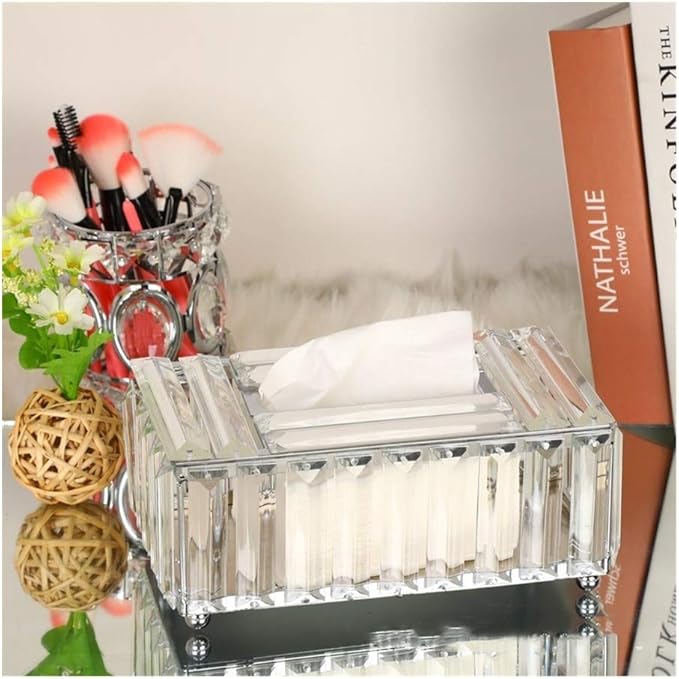 Crystal Tissue Box Universal European Paper Rack Office Table