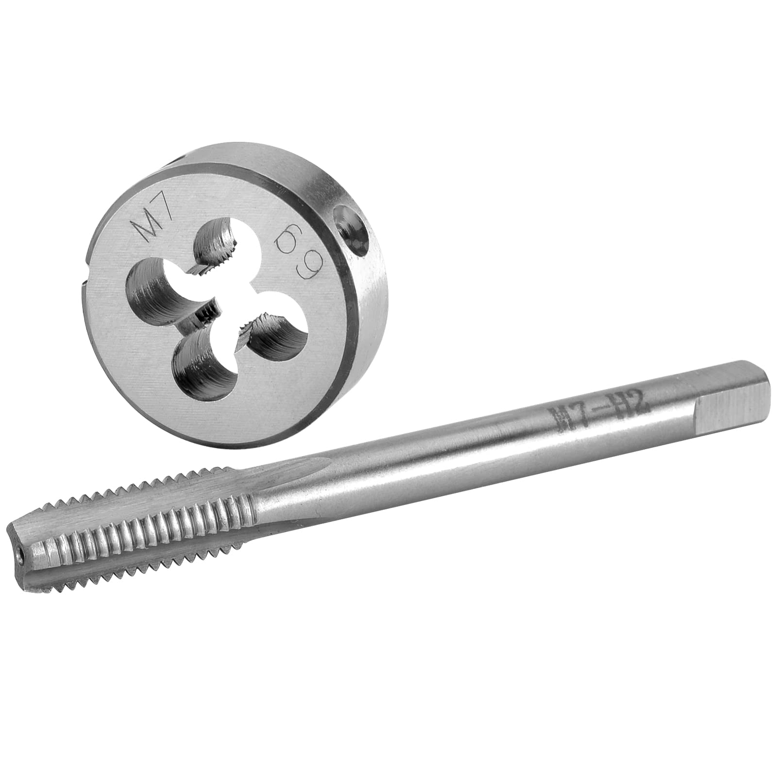 Photo 1 of Burkit M7 X 1 Tap and Die Set, M7 x 1.0 Machine Thread Tap and Round Die Right Hand