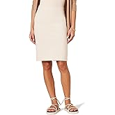 Amazon Essentials Women's Ponte Pull-On Above The Knee Fitted Pencil Skirt